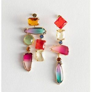 & Other Stories Rainbow Rhinestone Hanging Earring